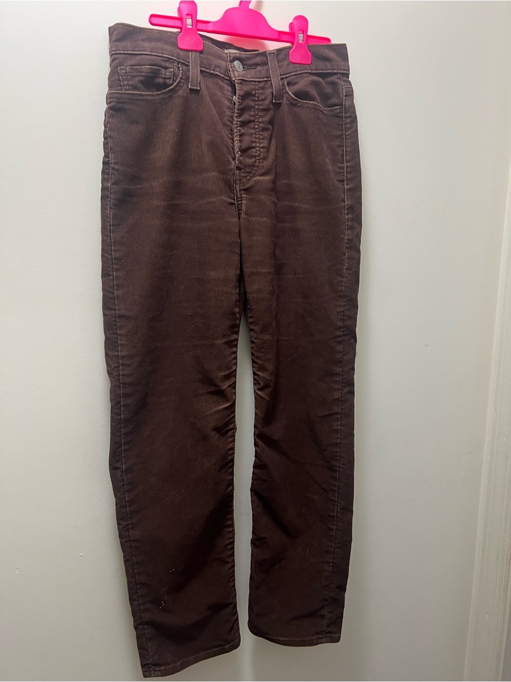Levi's Dark Brown Corduroy Straight-Leg Pants